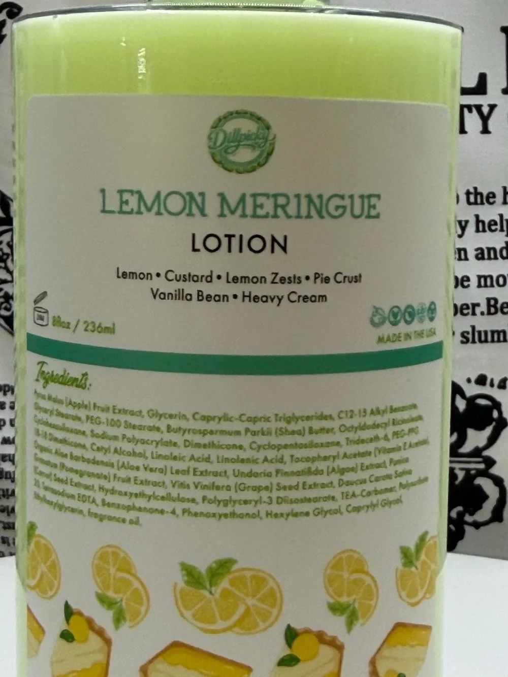 Aminnah Lotion & Whipped Foaming Soap Set With Lip Gloss- Lemon Scented
